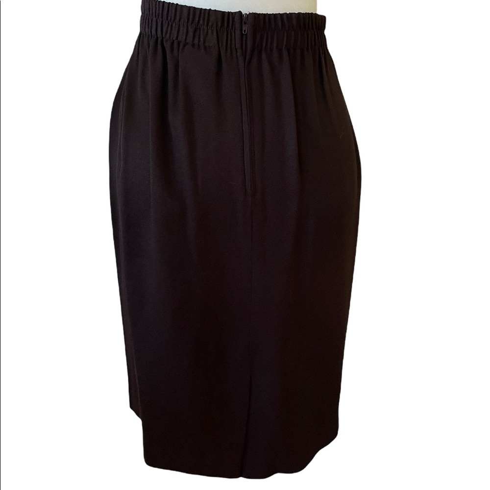 VINTAGE DANI MAX SKIRT SET Size 14 Chocolate Brown Excellent Preloved Condition - Picture 8 of 13